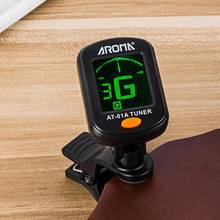 AROMA AT-01A Guitar Tuner Rotatable Clip-on Tuner LCD Display for Chromatic Acoustic Guitar Ukulele Guitar Accessories 2024 - buy cheap