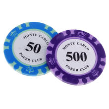 Fichas de póker de arcilla, juegos de azar, monedas, juegos de mesa, accesorios para juegos, multicolor, 14 Uds. 2024 - compra barato