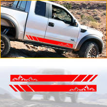 Pick-up Truck Car Side Stripes Side Skirts Graphics Decals Stickers For Renault Alaskan Duster Oroch 2024 - buy cheap