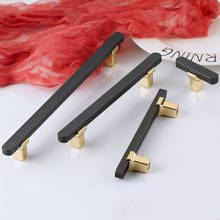 New Design Modern Light Luxury Grey Gold Cabinet Door Handles Drawer Pulls Wardrobe Door Handles Furniture Hardware 2024 - buy cheap