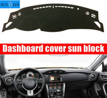 Dashboard Cover Sun Shade Non-slip Dash Mat Pad Carpet Car Stickers Interior Accessories For Toyota 86 GT86 FT86 12-18 2024 - buy cheap