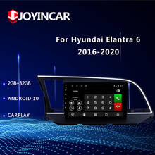 Android 10,1 2din автомобильный мультимедийный плейер для 2016-2020 Hyundai Elantra GPS FM радио головное устройство 9 дюймов сенсорный экран Зеркало Ссылка 2024 - купить недорого