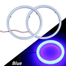 Anéis de balanceador azul de algodão, halo de olho de anjo 60mm 70mm 80mm 90mm 100mm 110mm 120mm, olhos drl automáticos 2024 - compre barato