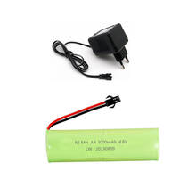 4.8v 3000mah Rechargeable Battery + Charger For Rc toys Cars Tanks Robots Gun RC Boat 4.8v Ni-MH Battery AA 4.8v Batteries Pack 2024 - buy cheap