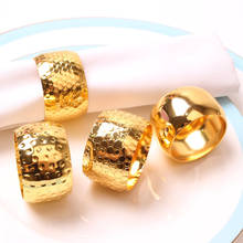 10pcs Hotel model room ring napkins napkin ring Western restaurant metal napkin ring towel ring Gold Silver 2024 - buy cheap