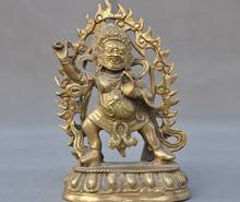 Estátua de buda vajrapani mahakala dorje, bronze do tibet, dourado, budismo 2024 - compre barato