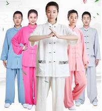 Uniforme de artes marciais chineses, uniforme de primavera-verão para treinos com roupas tai chi wushu de linho para performance em kung fu 2024 - compre barato