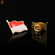 Asian Indonesian National Flag Brooch Tie Backpack Lapel Safety Buckle Badge Game Special Pin Jewelry For Decorate 2024 - buy cheap