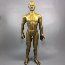 Estátua de cobre puro cobre tradicional chinês ponto de acupuntura humana modelo de corpo humano utensílios de cobre 2024 - compre barato
