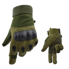 Военные перчатки с жесткими костяшками, тактические, охотничьи, для страйкбола, спортивные, противоскользящие, полный палец, перчатки для пешего туризма, кемпинга, велосипедные перчатки 2024 - купить недорого