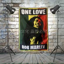 "BOB MARLEY" HD Music Poster Tapestry Pop Band Banner Four Holes Flag Mural Hanging Painting Bar Cafe Home Decor 2024 - buy cheap