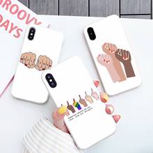 Эстетичный минималистичный женский мощный феминистский высококачественный чехол для телефона ярких цветов для iPhone 6 7 8 11 12 s mini pro X XS XR MAX Plus 2024 - купить недорого