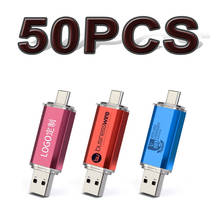 Unidad Flash USB 2,0, Pendrive para teléfono inteligente, 50 TYPE-C, 128GB, 64GB, 32GB, 16GB y 8GB, gran oferta 2024 - compra barato