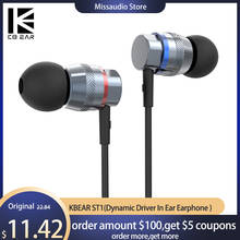 KBEAR-auriculares internos ST1 con controlador dinámico, dispositivo de audio HIFI con Monitor de DJ, Cable de 3,5 MM, KBEAR Knight blon bl03 kz zs10 pro 2024 - compra barato