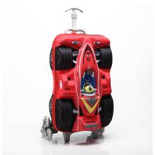 HOT 16" cars 3D extrusion EVA  trolley case boy kids cool Climb stairs luggage suitcase Travel cartoon Boarding box child gift 2024 - buy cheap