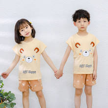 Kids Pajamas Summer Girls Boys Sleepwear Nightwear Baby Infant Clothes Animal Cartoon Pajama Sets Cotton Children's Home Pyjamas 2024 - buy cheap