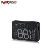 BigBigRoad-proyector de parabrisas Hud para coche, sistema de alarma para Hyundai HB20, i20, i30, i40, Aslan, KONA, Palisade, Rohens, Veracruz 2024 - compra barato