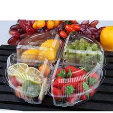50 шт. посылка прозрачные пластиковые контейнеры для торта, хлеба, овощей, салата 2024 - купить недорого