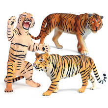 Figura de acción de tigre salvaje de simulación de animales salvajes africanos, modelos de PVC, juguetes educativos 2024 - compra barato