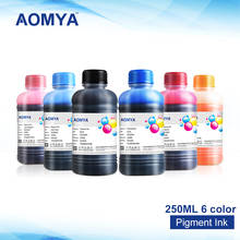 Tinta à prova d'água para epson stylus, 8c 250mlaomya, pigmento base, r2400/7800/4880/7880c 2024 - compre barato