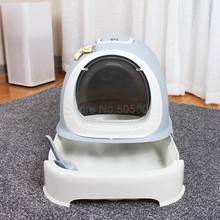 Machine Cat Splash-proof Full-enclosed Cat Sand Pot Cat Odor-proof Toilet Extra Large Non-jacking Type 2024 - buy cheap