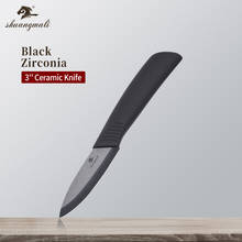 3 Inch Utility Fruit Paring Knife Black Zirconia Ceramic Home Kitchen Paring Knife Sharp Peeling Paring Knife With Cover 2024 - buy cheap