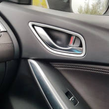Para Mazda 6 Atenza 2013-2016 ABS Cromo/Interior mate mango de la puerta de coche de proteger recorte cubierta Accesorios Estilo 4 Uds 2024 - compra barato