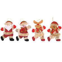 Regalo de Navidad, muñeco de nieve de Papá Noel, ornamento, fiesta, Navidad, Decoración de mesa, muñeca 2024 - compra barato