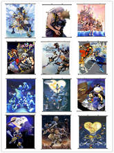 Coscasse japonês anime jogos reino corações sora & riku & kairi & ventus & aqua decoração de casa parede rolagem cartaz decorativo imagem 2024 - compre barato