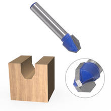 1Pcs 1/4 Shank V-shaped Straight Router Bit Trimming Milling Cutter Cemented Carbide for Wood Woodworking Tools 90 ° 2024 - buy cheap