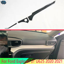 For Ford Explorer ST U625 2020 2021 Car Accessories Carbon Fiber Style Center console Interior Instrument Panel Around trim 2024 - buy cheap