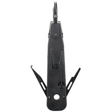 Alicate cortador de fio preto 110, ferramenta de perfuração para cabo de rede rj45 11, painel de remendo de telefone 2024 - compre barato