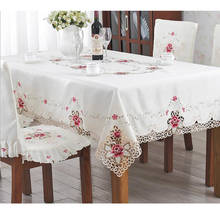 208#  square luxury Table clothes  house embroidery tablecloth table mat table cover flower mat wholesale 2024 - buy cheap