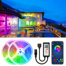 RGB LED Light Strip Music Synchronized Color Changing 5050 SMD Flexible Ribbon For TV Computer Bedroom Decoration BackLight Lamp 2024 - buy cheap