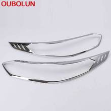 OUBOLUN For Toyota Vios XP150 2019 ABS Car Front Head Light Lamp Headlight Decoration Sticker Cover Trim Exterior Accessories 2024 - buy cheap