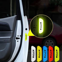 Conjunto de pegatinas reflectantes para puerta de coche, cinta reflectante de advertencia para la apertura de la puerta del coche, accesorios de Exterior para bicicleta, 4 unids/set 2024 - compra barato