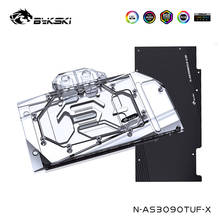 Bykski-enfriador de agua para cartas de juegos, cubierta completa de bloque de agua, N-AS3090TUF-X, para ASUS TUF RTX 3080 10G ,3090 24G,3080tI 12G 2024 - compra barato