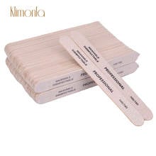 Limas de madera grises para Manicura, pulidor de Gel, limas para Manicura, proveedor de Arte de uñas, 100 unids/lote 2024 - compra barato