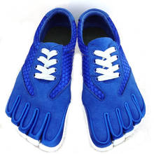 Zapatos de cuero de ante con 5 dedos para hombre, calzado transpirable ultraligero, antideslizante, para correr al aire libre, deporte de senderismo, talla 46 2024 - compra barato