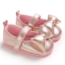 Infant Anti-slip Baby Shoes Casual First Walkers Toddler Shoes Big Bow Knot Girls Shoes 2024 - buy cheap