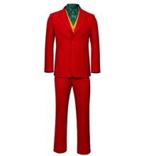 Disfraz de payaso de película de terror para hombre, uniforme de payaso rojo, traje completo para Halloween 2024 - compra barato