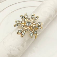 10pcs/lot Gold Napkin Ring Diamond Butterfly Napkin Buckle Alloy Napkin Ring Cloth Ring Table Decoration 2024 - buy cheap