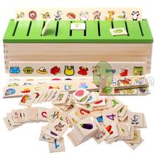 Rompecabezas de madera 3D Montessori para niños y bebés, juego de clasificación a juego, juguetes educativos de matemáticas 2024 - compra barato