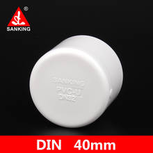 Sanking 40mm UPVC Cap  PVC  PVC Pipe Support Garden Irrigation System Accessory Watering Connector 2024 - buy cheap