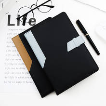 Guangbo A5 Business Notebook Stationery Office Supplies Notebook Diary Meeting Record College Student Leather Notepad Thickened 2024 - buy cheap