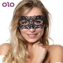 OLO Sex Toys for Couple Mask Costume Eye Mask Gothic Black Nightclub Dance Party Mask Mysterious Women Lace Eye Mask Erotic Toys 2024 - buy cheap