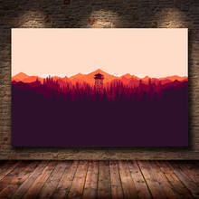 Фейерверк видео игры горы минимализм лес стены Искусство Холст игры плакат HD печать домашний декор живопись 2024 - купить недорого