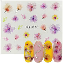 Наклейки для дизайна ногтей, разноцветные, с розами, 1/10 шт. 2024 - купить недорого