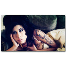 052 Amy Winehouse Music Singer Star 100, póster de tela de seda para pared, decoración artística, regalo 2024 - compra barato