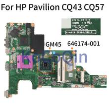 Placa base para portátil HP Pavilion CQ43, CQ57, 646174-001, 646174-501, 01015PN00-388-G, GM45, DDR3 2024 - compra barato
